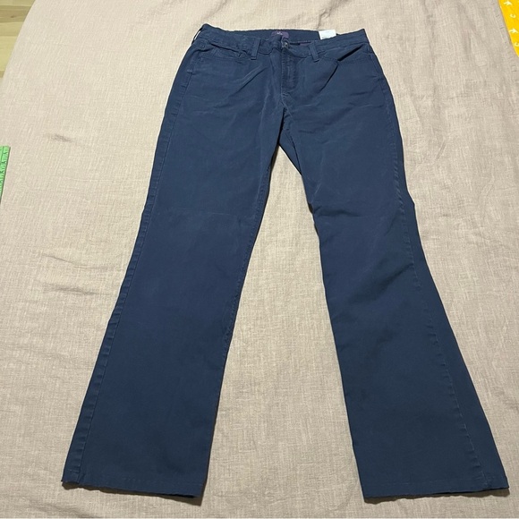 NYDJ Women's Straight Leg Blue Chino Pants Size 12 Lift Tuck Business Casual - Picture 2 of 8